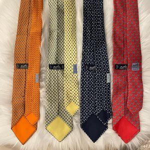 100% Authentic Hermes Silk Ties